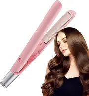 Hair Curling Iron, purpose Curling Iron, 2 In 1 Curling Iron Combo, Straightening and Curling Iron, Travel Hair Straightener for Short Hair