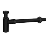 40mm p-trap vanity basin sink Round Bottle Trap waste pipe drain Black