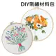 DIY捧花刺繡材料包 送繡棚 自製 刺繡 歐式繡花 材料包 復古 藝術 初級手工刺繡 現貨(亨好購物) 多款 戳戳繡