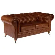 Sheffield 2 Seater Leather Sofa