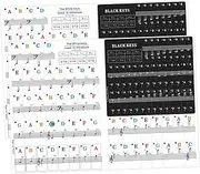 FUNOMOCYA Keyboard Piano Sticker Labels Thin and Fade-Resistant No Glue Marks 2 Sets for Piano Keyboard Decals