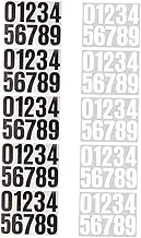 TOBBOMEY 10Sheets Self Adhesive Number Stickers for Mailbox Identification Decals for House Doors Trash Cans and Outdoor Use Easy to Apply Weatherproof Design
