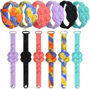 Pop It Fidget toy Kids Bracelet BAND favour Wristband Autism Stress Party 1Pc UK