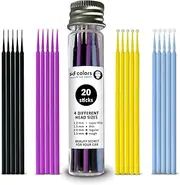 SD COLORS PAINT TOUCH UP TIPS 20 PIECES AUTOMOTIVE PAINTWORK CAR DETAILING REPAIR FOR SCRATCHES STONE CHIPS TOUCH UP MICRO BRUSH 1.2mm 1.5mm 2.0mm 2.5m