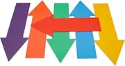 Eco Walker Colorful Star Arrow Spot Marker Non-Slip Directional Carpet Marker for Training Agility, Kids Classroom Activity, Gym, Sport, Home