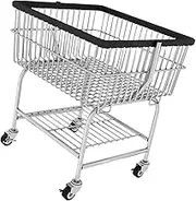 JISADER Laundry Basket Rolling Laundry Cart with Wheels Space Saving Organization Commercial Hotel Clothes Washroom Large Capacity