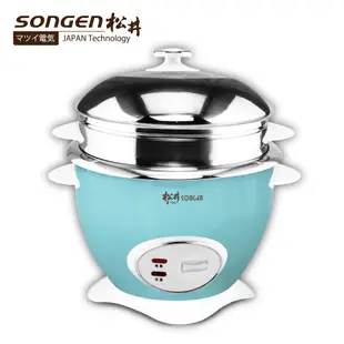 SONGEN松井 304不銹鋼時尚全能電鍋/電子鍋-附蒸籠(KR-1108/KR-1109) 廠商直送