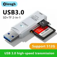 在飛比找樂天市場購物網優惠-【日本代購】二合一讀卡機 USB 3.0 Micro SD 