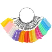 Key Organizer Portable Storage Holder w 30 Spring Hooks and Label Tags