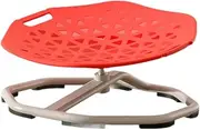 yuksok Kids Swivel Chair Wobble Chair Science Toy, Rotating Stool for Boys Girls Improve Balance Airsickness, Red