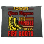 Forget Glass Slippers This Princess Wears Fire Boots Firefighter Sports Towel