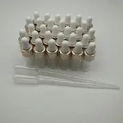 30 Pcs Clear Glass Dropper Bottles Essential Oil Sample Bottles Perfume Vials
