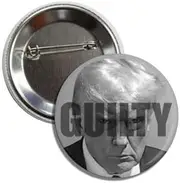 [Lunch Money] GUILTY Anti-Trump Mugshot Political Re-Elect President Joe Biden 2024 Button Badge Pin Finish the Job, Aluminum, aluminium