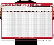 A1 Wall Planner HGV PSV MOT Vehicle Maintenance Size Plannings rolled or folded (84.1x 59.4cm) Un-Dated (A1 HGV Rolled)