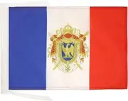 Napoleon First French Empire Flag 18'' x 12'' Cords - Napoleonic Empire of France Small Flags 30 x 45cm - Banner 18x12 in - AZ FLAG