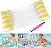 Floating Inflatable Hammock Buoy and Air Mattress Floating Hammock Pool Lounger Portable