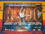 AC/DC - 2001 Australian Tour - Stiff Upper Lip - Laminated Tour Poster