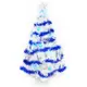 摩達客 台灣製12呎/12尺 (360cm)特級白色松針葉聖誕樹 (藍銀色系配件)(不含燈)