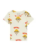 Mini Rodini Kids Hike Printed Cotton T-shirt - Cream - 56/62 (3 Months) 56/62 (3 months)