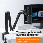 KUXIU Microphone Arm Suspension Boom Scissor Mic Stand For Audio-Technica AT2020