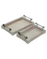 Peyton Lane Set of 2 Vintage Trays