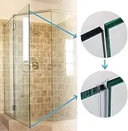 TSMST Glass Shower Door Seal Strip, 120 Inch Soft Shower Door Sweep Seal Strip to Stop Leaks for 3/8" Framelss Glass Door