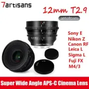 7artisans 12mm T2.9 APS-C Cine Vision Lens For Sony E Fuji X RF M4/3 Z L Mount