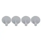4PCS Round Base Hooks Space Aluminum Hooks Clothes Towel Hanger Hook for Kitchen Bathroom Bedroom