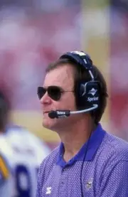 Brian Billick Offensive Coordinator Minnesota Vikings looks ac- 1998 Old Photo