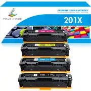 4Pk CF400 Toner Set for HP 201X Color LaserJet Pro MFP M277dw M252dw M252 CF400X