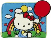 [Loungefly] Sanrio Hello Kitty 50th Anniversary Zip Around Wallet, Black, One Size, Zip Around Wallet