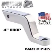4" Drop/Rise Andersen Hitch Alumistinger Hitch Ball Mount Draw Bar Ball Receiver