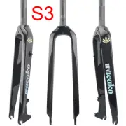 26 27.5 29" Full Carbon Fiber Mountain Bike Rigid Fork Disc Brake Bicycle Fork