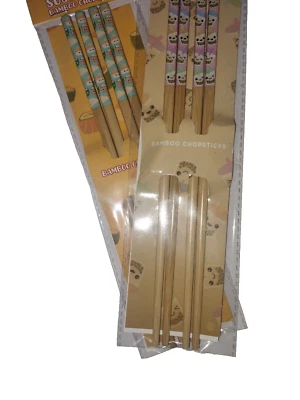 Sushi And Boba Bamboo Chopsticks NEW