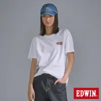 在飛比找momo購物網優惠-【EDWIN】男裝 紅標大立釦寫真短袖T恤(米白色)