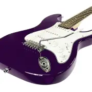 Karrera 39in Electric Guitar Music String Instrument - Purple