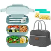 Bento Lunch Box for Adults, Kids, Men, and Women – Includes Stackable Lunch