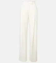 [The Sei] The Sei High-rise crêpe wide-leg pants AU 14 white