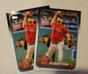 2024 Topps #13 Nick Robertson RC 2 Card Lot