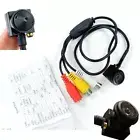 1/4 600TVL HD Pinhole Mini Spy Hidden Security CCTV Color Video and Audio Camera