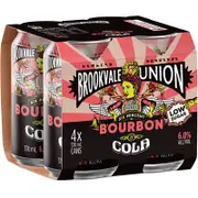 Brookvale Union Bourbon & Cola Can 330mL