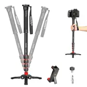 Extendable Camera Aluminum Monopod with Feet,Portable Travel Monopod with Rem...