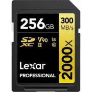 Lexar Professional Gold Series SDXC Memory Card - 256GB UHS-II - V90 - 2000x -