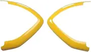 2Pcs Car Interior Modification Center Console Triangle Frame Compatible for Mercedes -Smart -450-451 Fortwo Car Sticker Styling(Yellow)