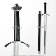 Medieval Style Warriors Viking Battle LongSword with Scabbard Spring Steel Blade
