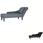 Chaise Lounge with Pillow and Right Armrest Day Bed Sun Lounger Velvet vidaXL