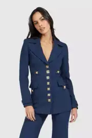 NEW ALICE MCCALL ALICE McCALL Womens Air France Jacket Navy