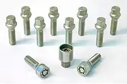 HR 1455001SET H&R Bolt Set Taper-Head M14x1.50-Length 50mm-10 pcs. -incl. Wheel-Locks