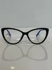 NIB Emilio Pucci 5101 001 Black Woman Cateye Eyeglasses 56mm