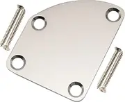 [Musiclily] Pro Steel Contoured Heel Neck Plate for Strat Tele Electric Guitar or Bass, Nickel
